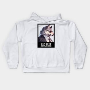 Wolf Boss Mode Kids Hoodie